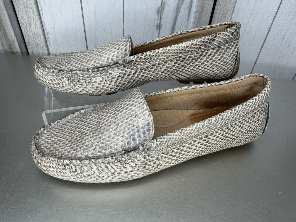 Lauren Ralph Lauren Women's Leather Driving Loafers Snake Skin Size 6